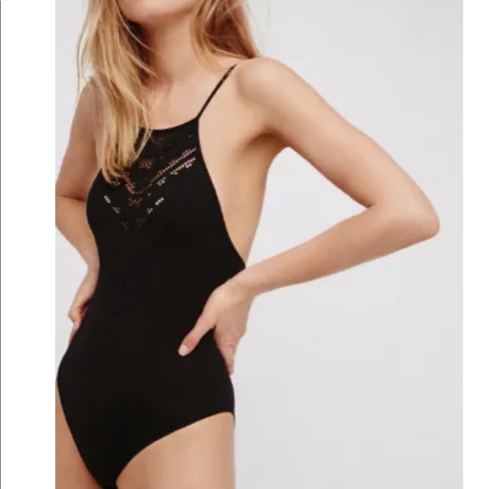 Free People Intimately Seamless Solstice Bodysuit Black XS